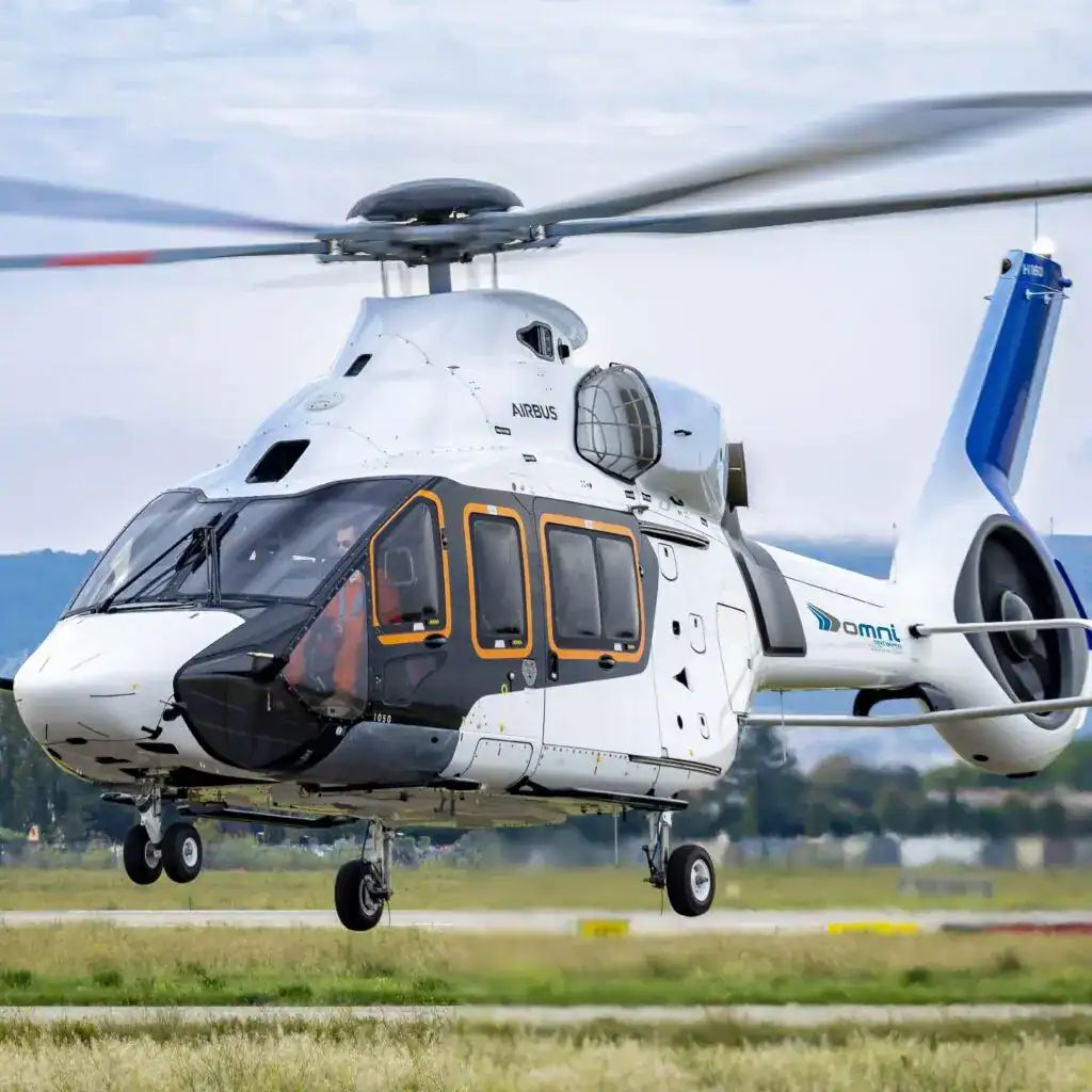 helicopter on the groud