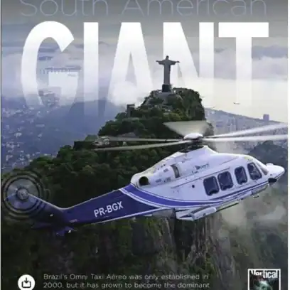 helicopter with Cristo Redentor on the background