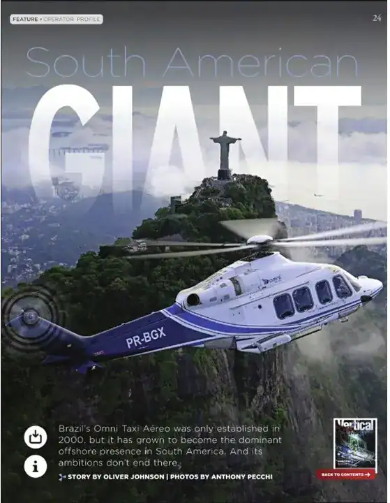 helicopter with Cristo Redentor on the background